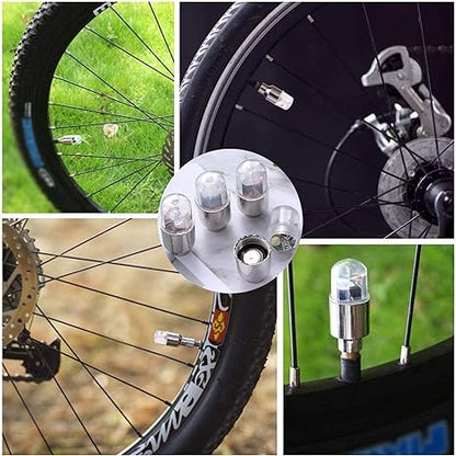 Wheel Light Cap Car Motorcycle Bike Wheel Tire Tyre Alr Valve Stem LED Light Neon Valve Cap Lamp