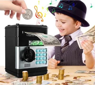 【The best holiday gift for Christmas and New Year】Piggy Bank Cash Coin Can ATM Bank Electronic Coin Money Bank for Kids-Hot Gift piggy bank Gift Set Decor