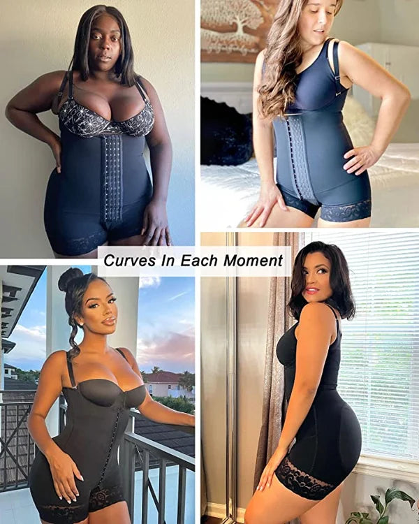 Tummy Compression Bodysuit Shaper With Butt Lifter