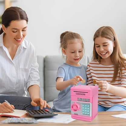 【The best holiday gift for Christmas and New Year】Piggy Bank Cash Coin Can ATM Bank Electronic Coin Money Bank for Kids-Hot Gift piggy bank Gift Set Decor
