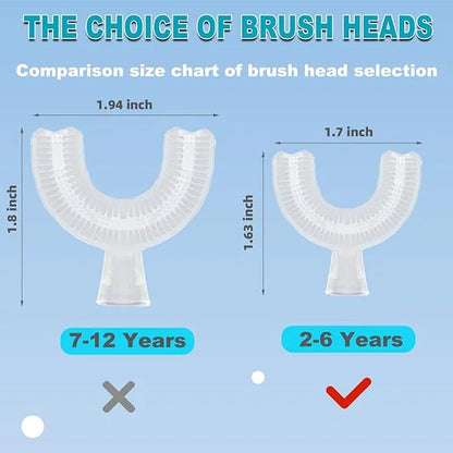 Toddler U-Shaped Toothbrush for Age 2-6 Years