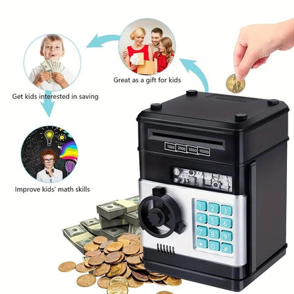 【The best holiday gift for Christmas and New Year】Piggy Bank Cash Coin Can ATM Bank Electronic Coin Money Bank for Kids-Hot Gift piggy bank Gift Set Decor