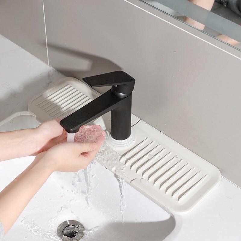Faucet Absorbent Mat Silicon Kitchen Sink Splash Guard Drain Pad Water Splash Catcher Mats