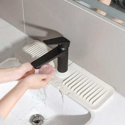 Faucet Absorbent Mat Silicon Kitchen Sink Splash Guard Drain Pad Water Splash Catcher Mats
