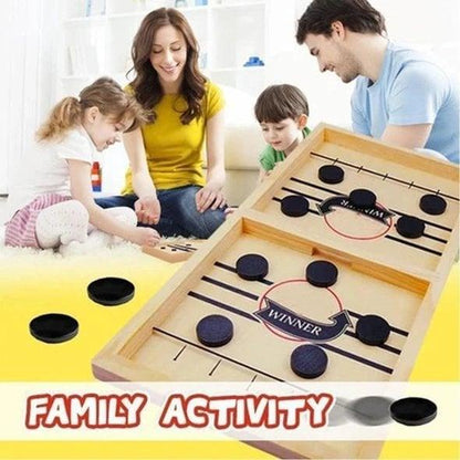 FAMILY WOODEN HOCKEY GAME