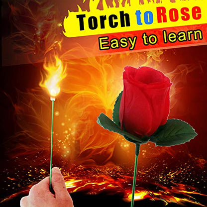 🌹FIRE HANDLE CHANGING ROSE FLOWER