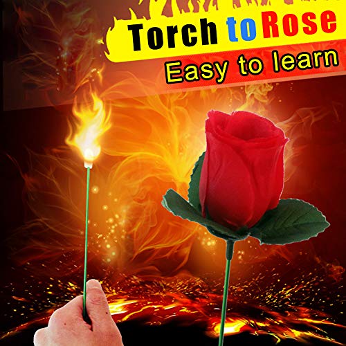 🌹FIRE HANDLE CHANGING ROSE FLOWER