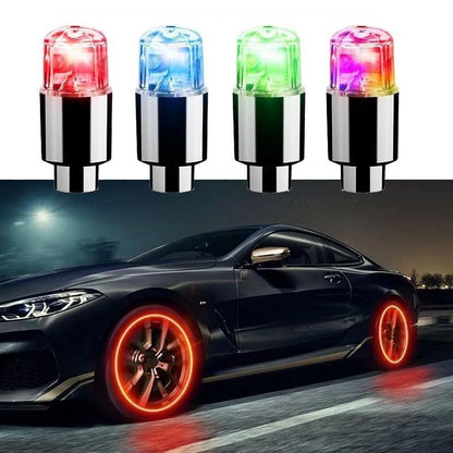 Wheel Light Cap Car Motorcycle Bike Wheel Tire Tyre Alr Valve Stem LED Light Neon Valve Cap Lamp