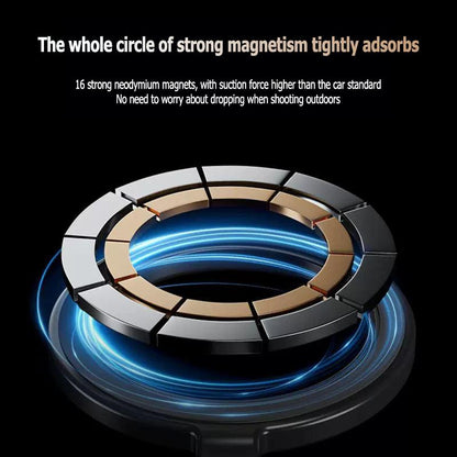 Neck Hanging Phone Mount, Chest Stand, Hands-Free POV/Vlog, Magnetic Ring, Stabilized for iPhone 15/14/13/12, Action Camera, Video Recording, Compatible all iPhones & Android phone - Mobile Accessories