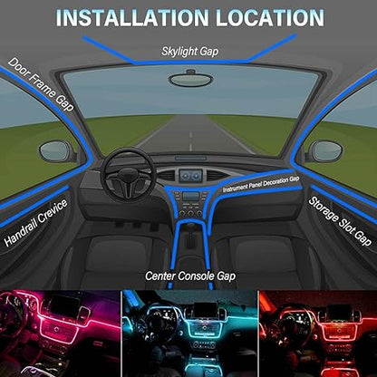 Car Lighting Kit Car Interior Decorative lighting accessories Wiring Neon Strip