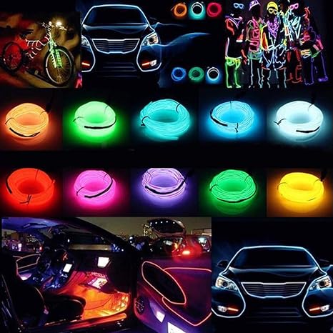 Car Lighting Kit Car Interior Decorative lighting accessories Wiring Neon Strip