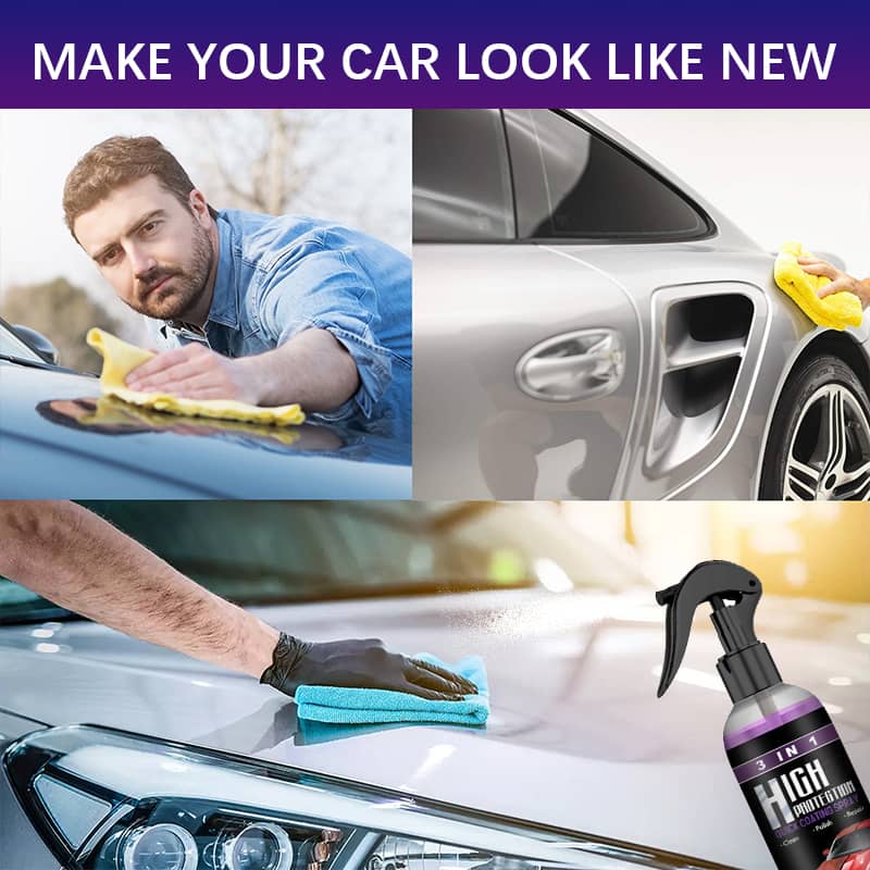🔥49% OFF⏰ 3 in 1 Ceramic Car Coating Spray