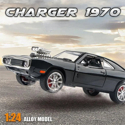 🔥Last day flash sale 45% OFF🔥1:24 Scale Die-Cast Vehicle - Dom's 1970 Dodge Charger R/T Metal Model Car