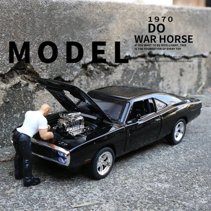 🔥Last day flash sale 45% OFF🔥1:24 Scale Die-Cast Vehicle - Dom's 1970 Dodge Charger R/T Metal Model Car