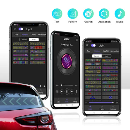 LED Car Matrix Pixel Panel Bluetooth