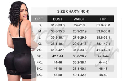Tummy Compression Bodysuit Shaper With Butt Lifter