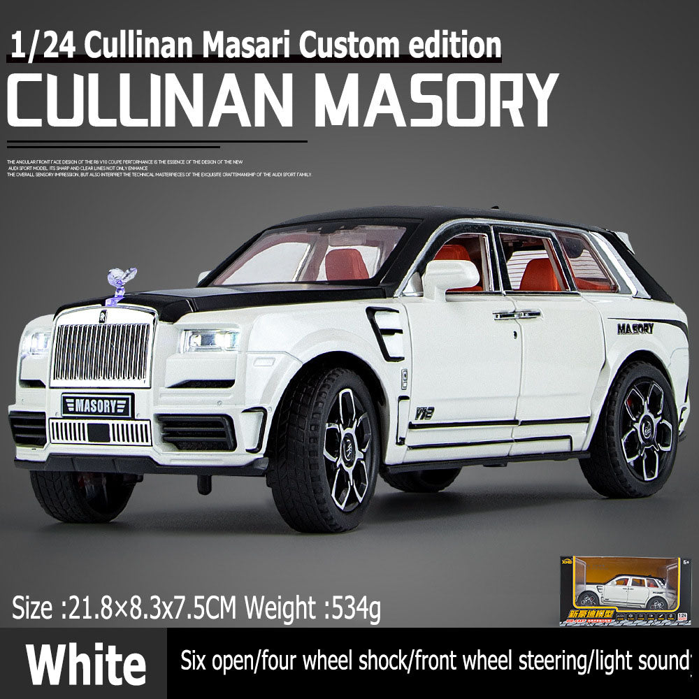 1:24 Cullinan Maisarui customized alloy model large alloy car model with shock absorbers, lighting and sound effects, six locations available