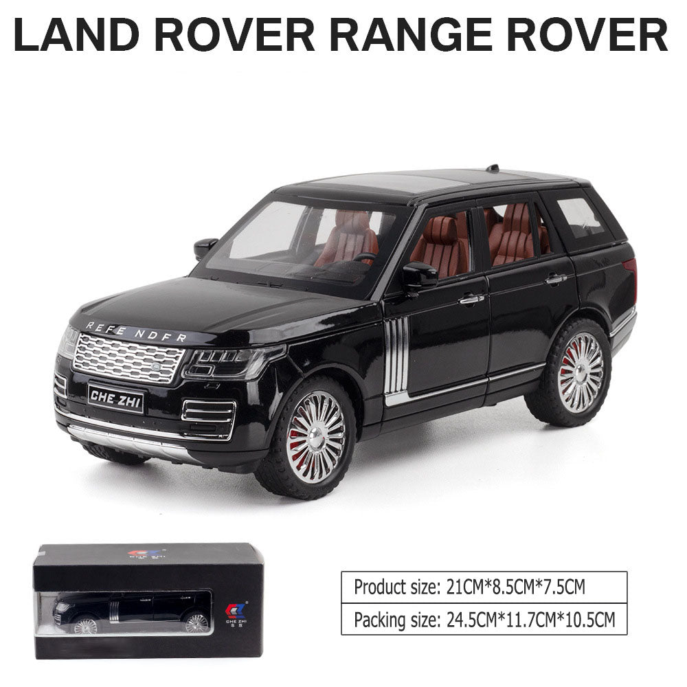 1:24 Toyota-Land Rover Range Rover large alloy car model off-road vehicle six-door with sound and light back