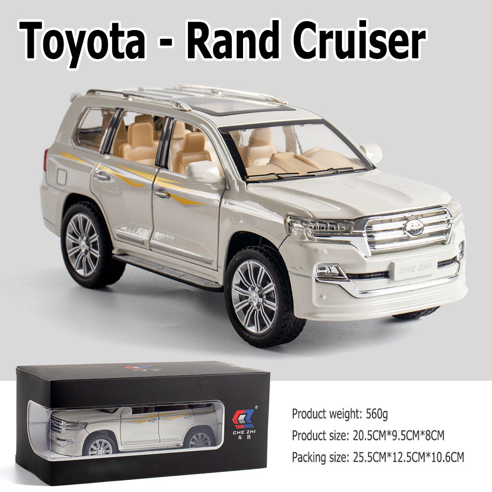 1:24 Toyota - Land Cruiser large alloy car model off-road vehicle six-door with sound and light back