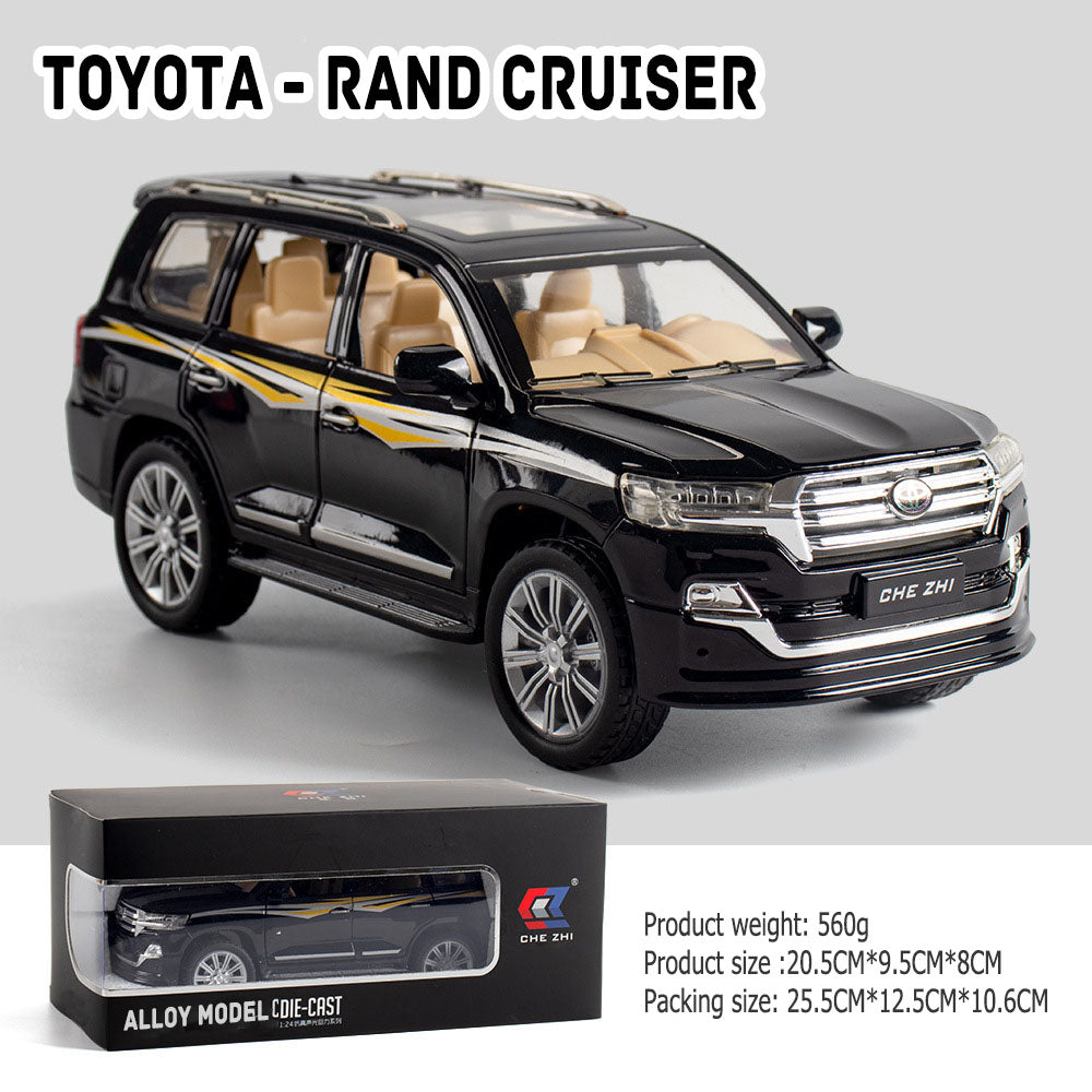 1:24 Toyota - Land Cruiser large alloy car model off-road vehicle six-door with sound and light back