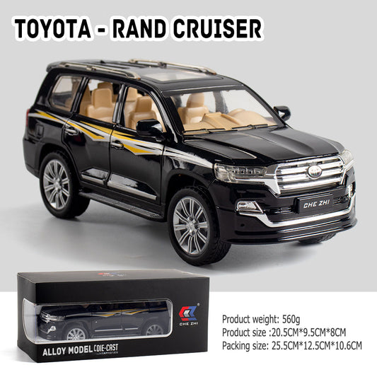 1:24 Toyota - Land Cruiser large alloy car model off-road vehicle six-door with sound and light back
