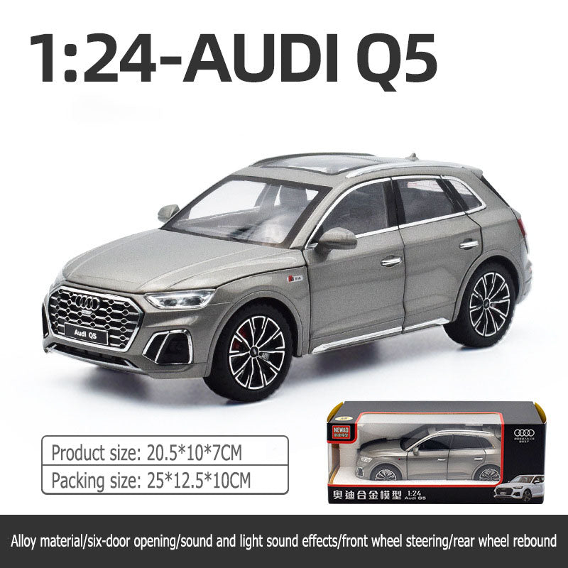 1:24 Audi Q5 six places to open Return function Simulated car sounds alloy body