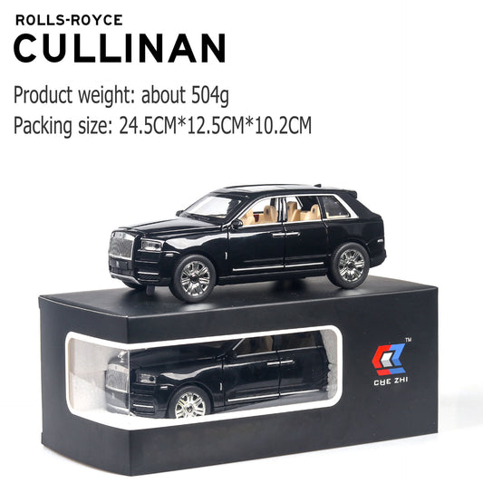1:24 Cullinan large alloy car model off-road vehicle six-door with sound and light back