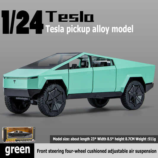 1:24 new Haudena pickup truck large alloy car model with door opening and sound and light back