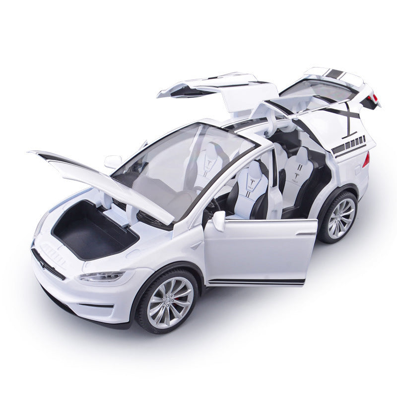 1:20 Tesla ModelX switch door alloy model