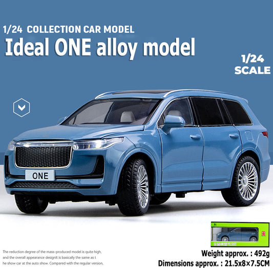 1:24 Ideal ONE alloy and other comparison vehicle models, manually open the door front wheels