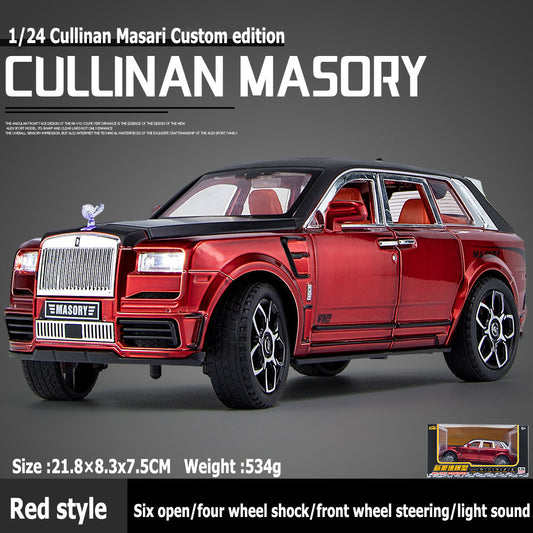1:24 Cullinan Maisarui customized alloy model large alloy car model with shock absorbers, lighting and sound effects, six locations available