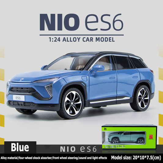 1:24 WEI ES6 four -wheel impact avoidance, front rotation, sound and light xiaof