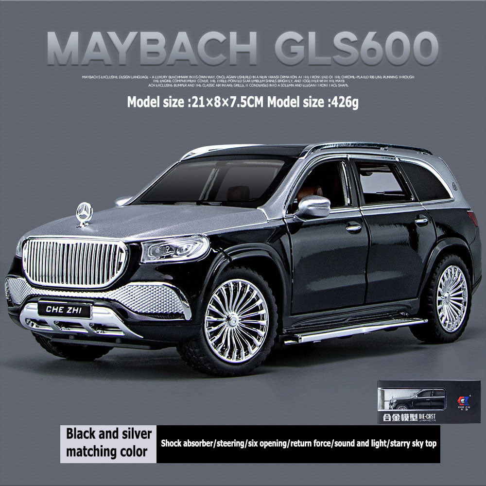 1:24 Chezhiben GLS600 large alloy car model door opening with sound and light return force