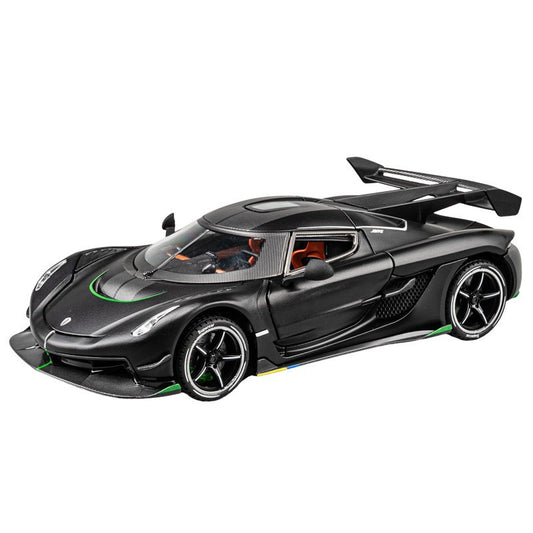 Chezhi 1:24 Koenigsegg large alloy car model supercar door opening with sound and light back