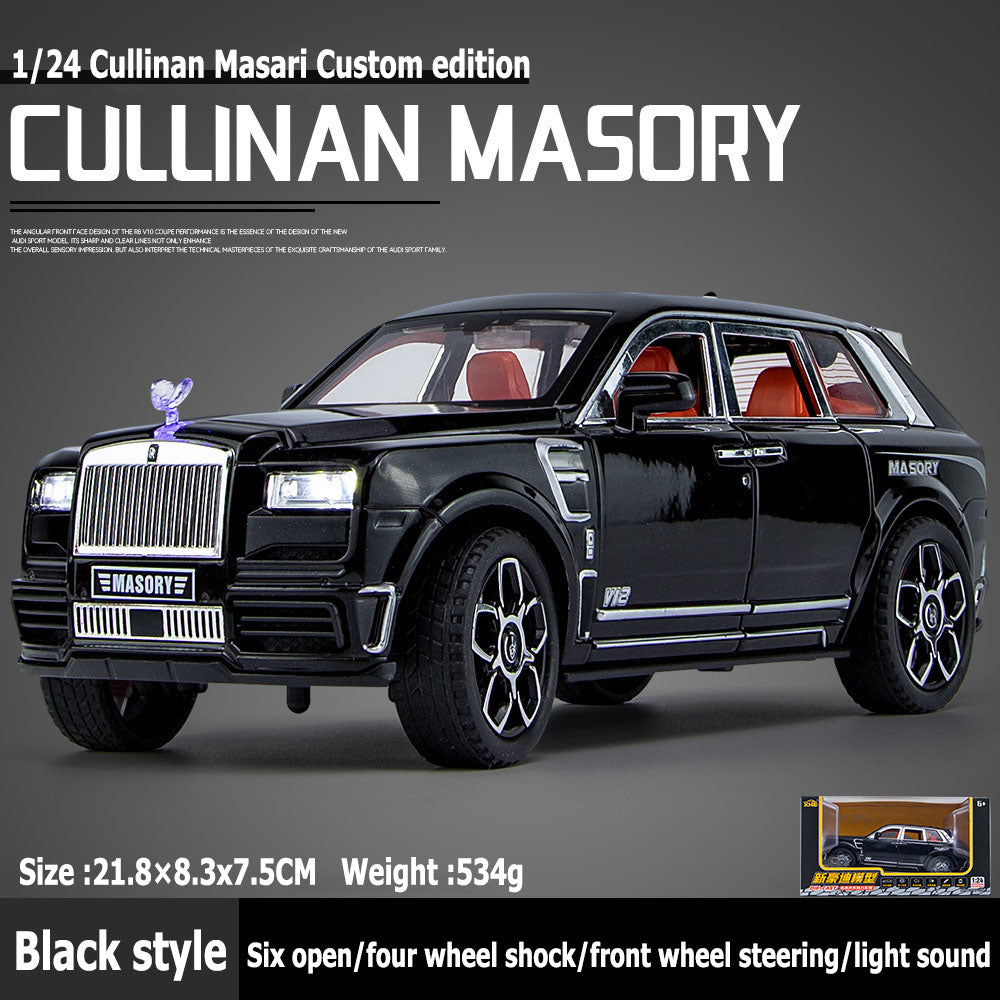 1:24 Cullinan Maisarui customized alloy model large alloy car model with shock absorbers, lighting and sound effects, six locations available