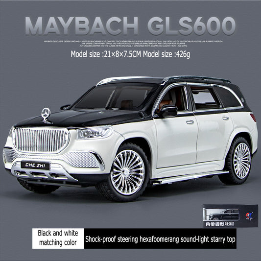 1:24 Chezhiben GLS600 large alloy car model door opening with sound and light return force