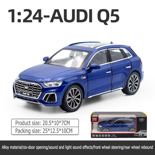 1:24 Audi Q5 six places to open Return function Simulated car sounds alloy body