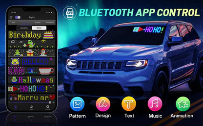 LED Car Matrix Pixel Panel Bluetooth