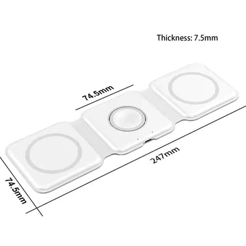 ZenCharger Foldable Wireless 3in1 Charger Magnetic
