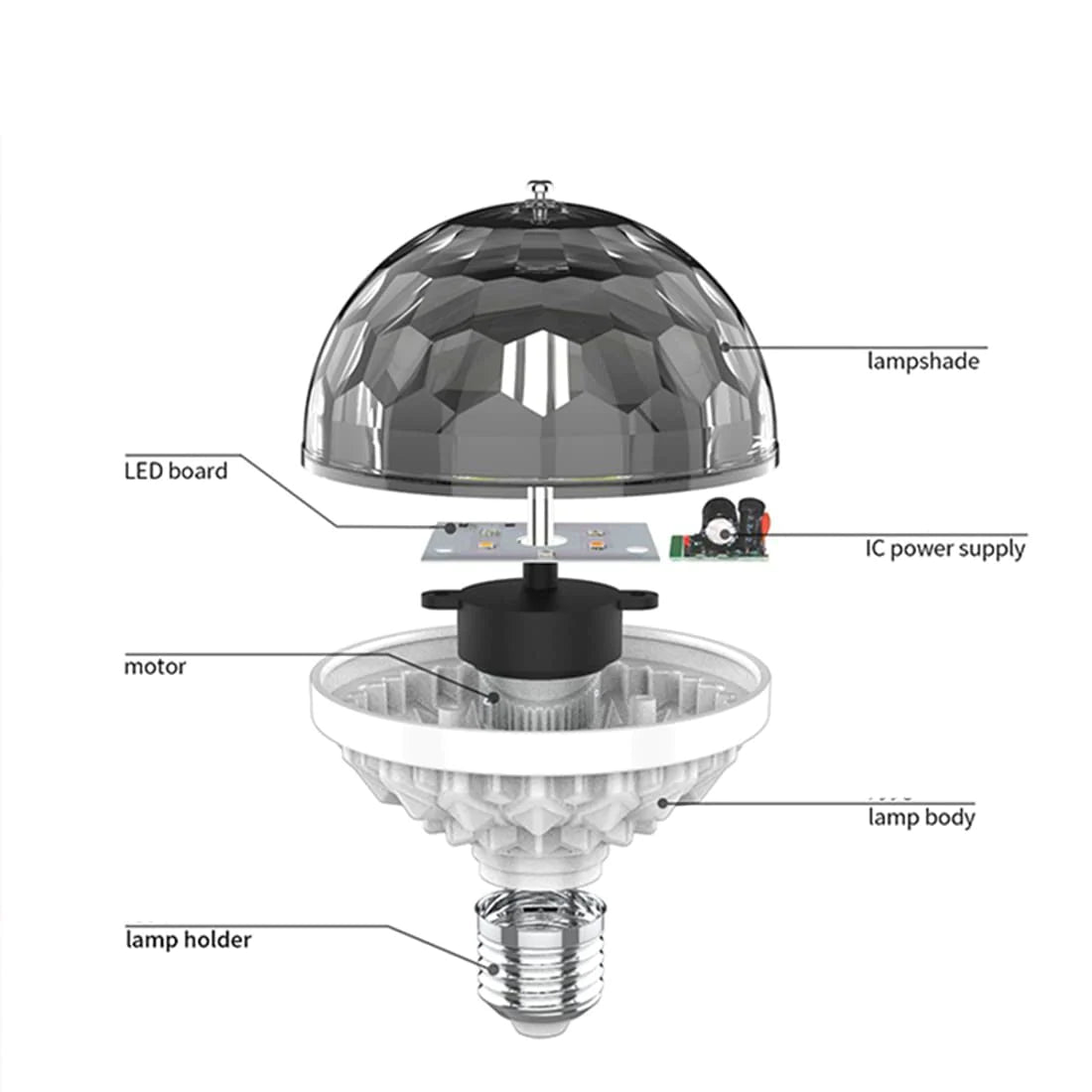 LAST DAY SAVE 49%OFF🔥Colorful Rotating Disco Ball Light - BUY MORE SAVE MORE