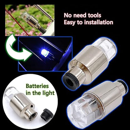 Wheel Light Cap Car Motorcycle Bike Wheel Tire Tyre Alr Valve Stem LED Light Neon Valve Cap Lamp