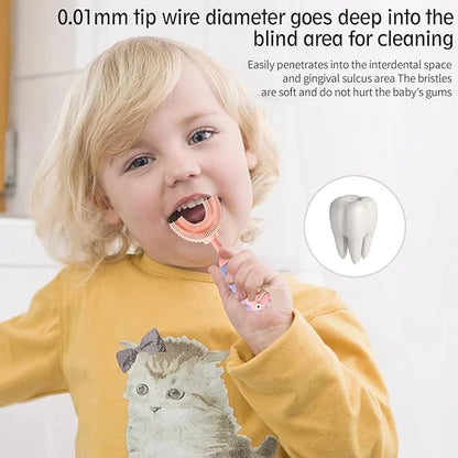 Toddler U-Shaped Toothbrush for Age 2-6 Years
