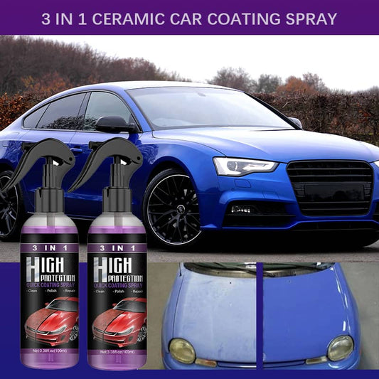 🔥49% OFF⏰ 3 in 1 Ceramic Car Coating Spray
