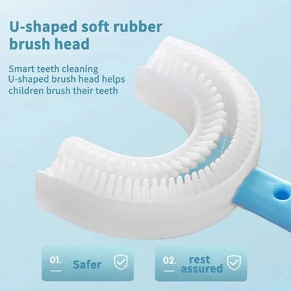 Toddler U-Shaped Toothbrush for Age 2-6 Years