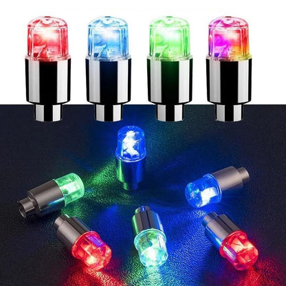 Wheel Light Cap Car Motorcycle Bike Wheel Tire Tyre Alr Valve Stem LED Light Neon Valve Cap Lamp
