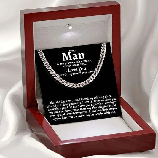 To My Man Necklace